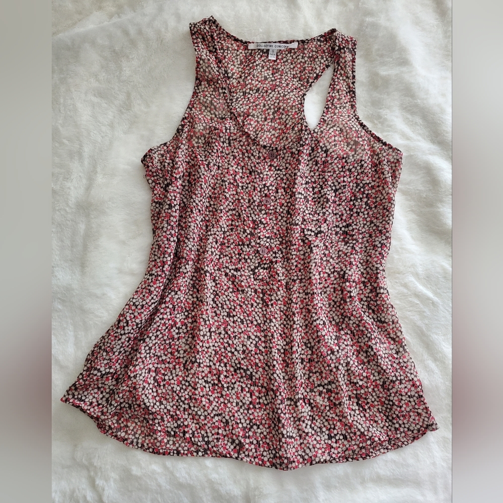 Collective Concepts Sleeveless Sheer Top